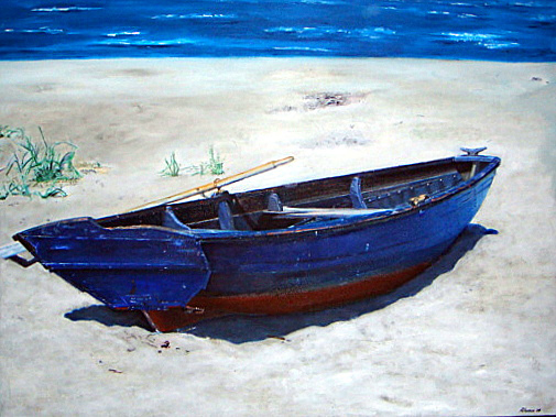 Blue Dory 18x24 Oil on Canvas