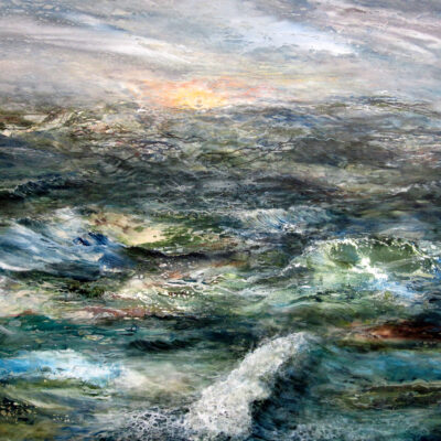 "Tides" - 48" x 60" Acrylic  painting  on stretched canvas. 
I invite you to enter into the ever changing  moments