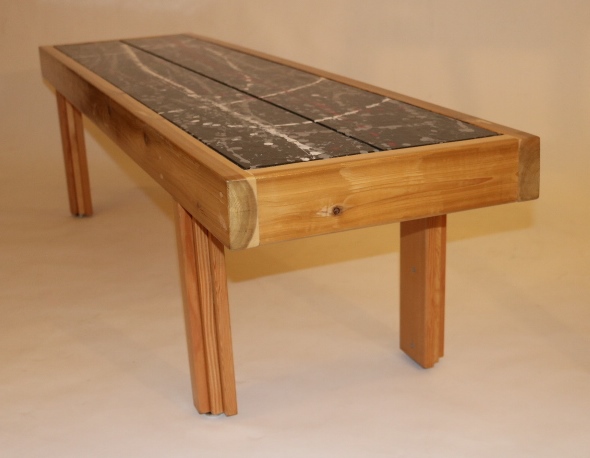 Rustic Bench/Coffee Table (grey)